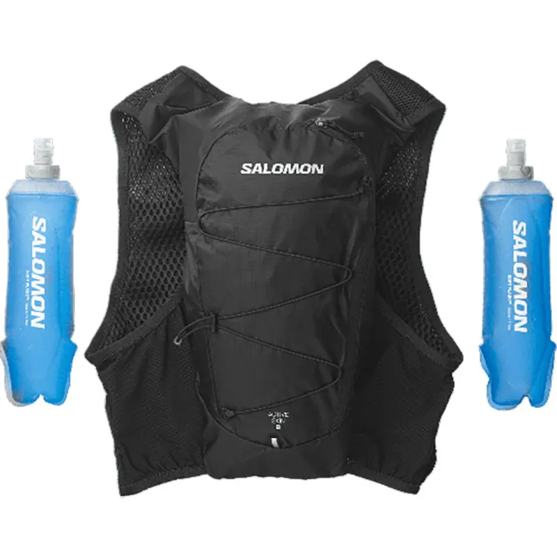 Salomon Active Skin 8 Unisex Vest with Flasks Black-2